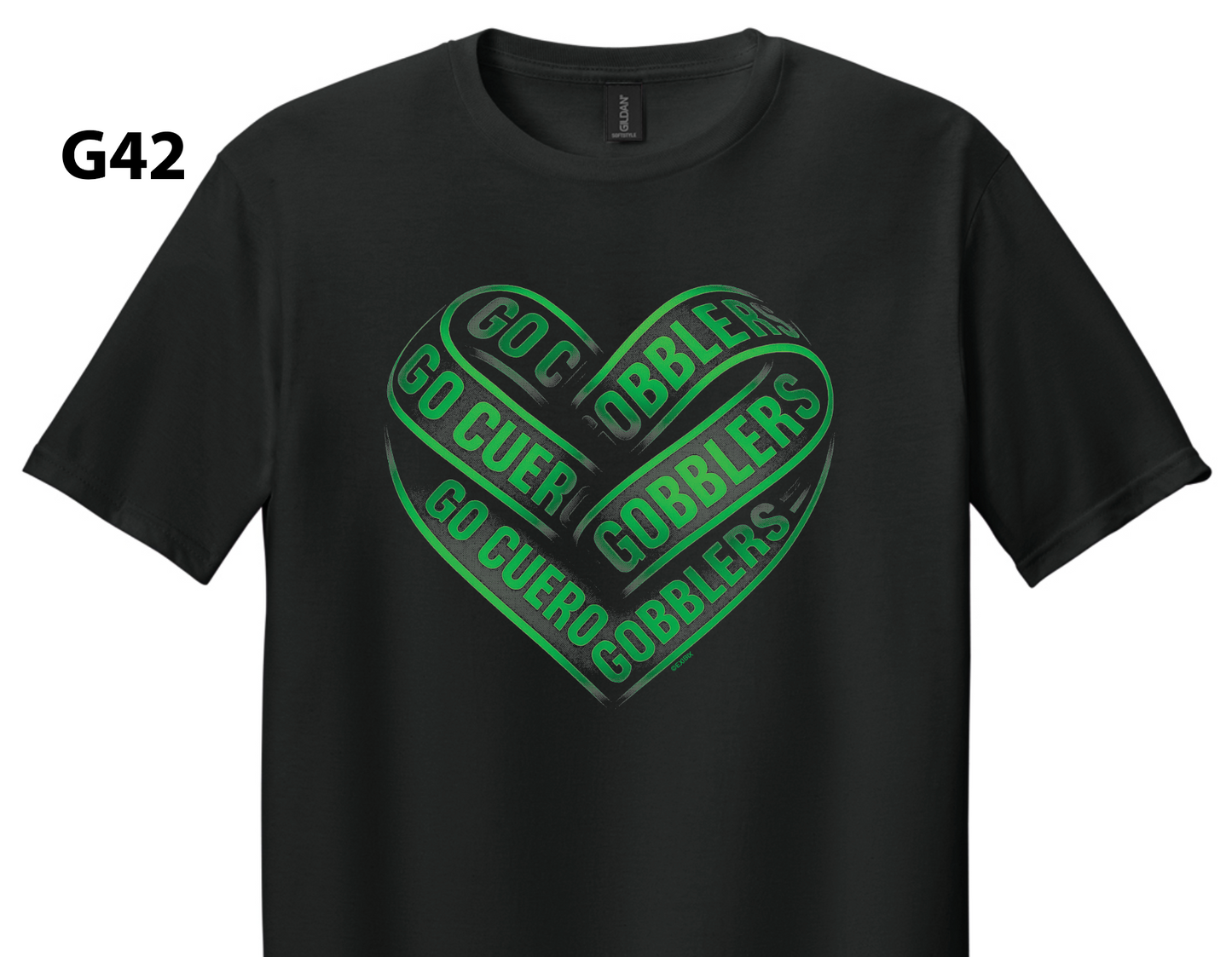 G42 - Ribbon Heart Gobbler Spirit Shirt