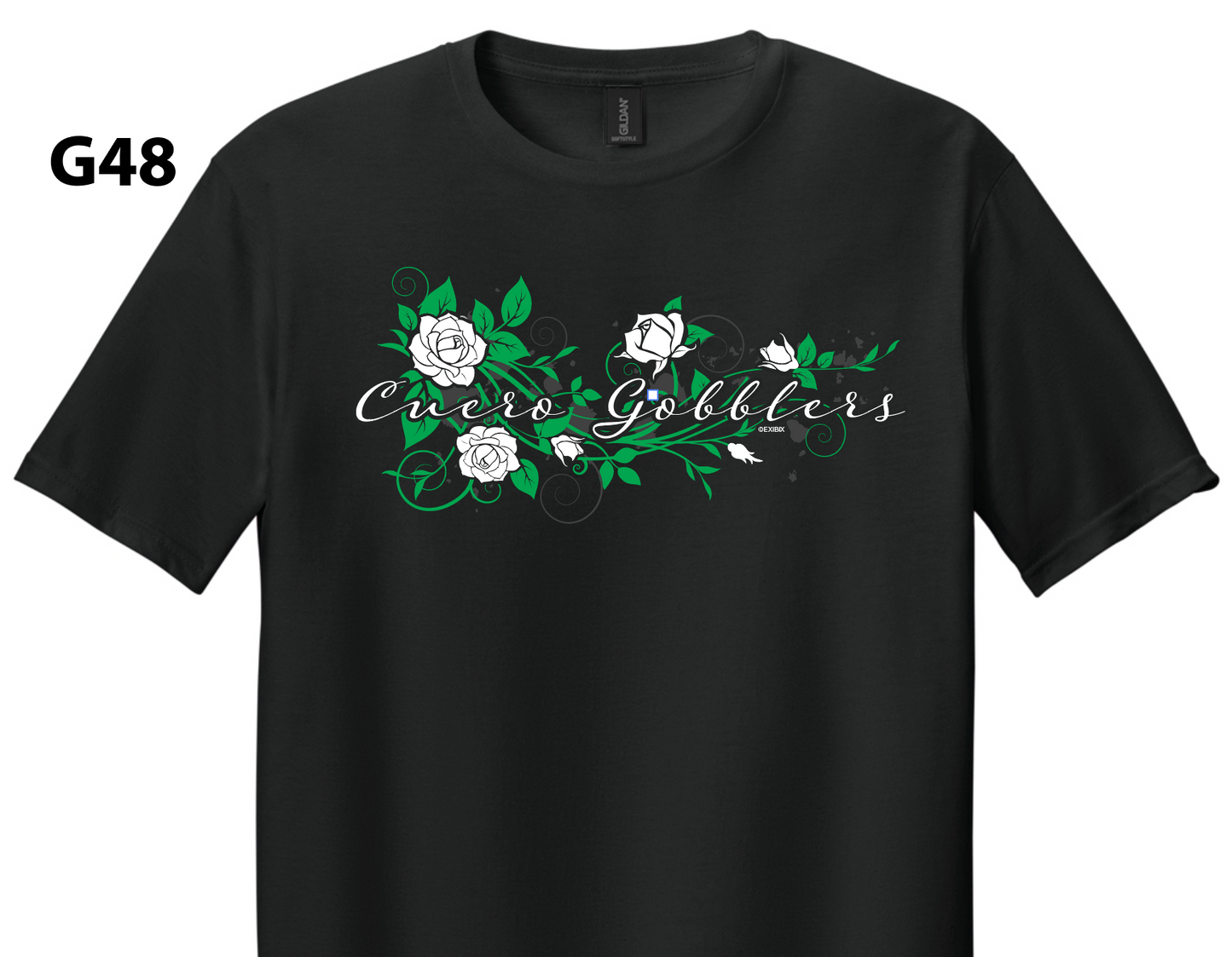 G48 - White Roses Gobbler Spirit Shirt