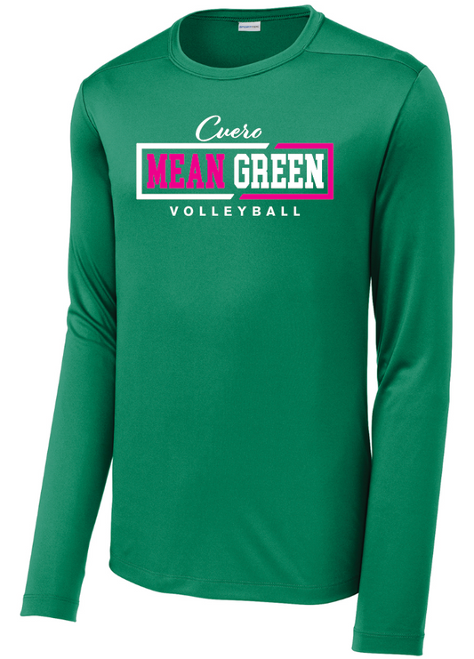 2025 - Mean Green Volleyball Green Shirt Long sleeve